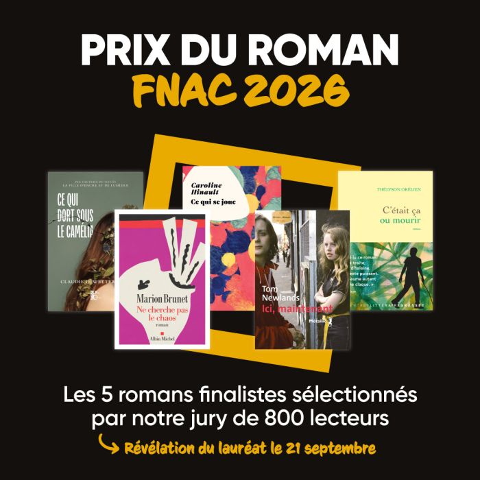 Prix du Roman Fnac 2026 : découvrez les 5 romans finalistes